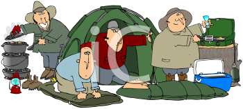 Camping Clip Art Image