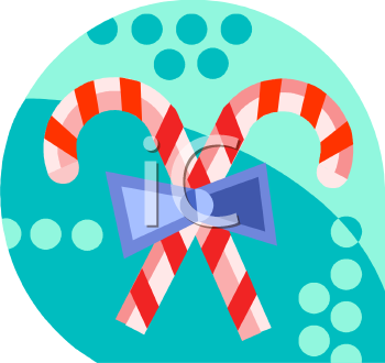 Candy Cane Clip Art Image