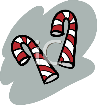 Candy Cane Clip Art Image