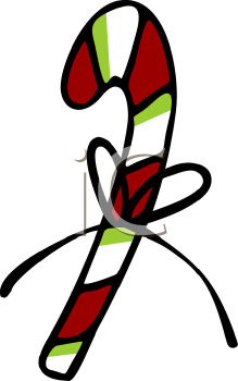 Candy Cane Clip Art Image