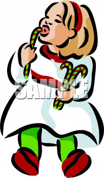 Candy Cane Clip Art Image
