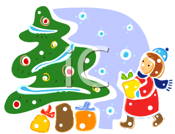 Christmas Tree Clip Art Image
