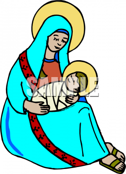 Nativity Scene Clip Art Image