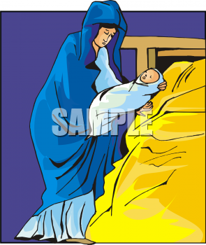 Nativity Scene Clip Art Image