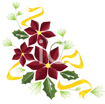 Poinsettia Clip Art Image