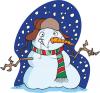 Snowman Clip Art Image