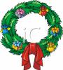 Christmas Wreath Clip Art Image