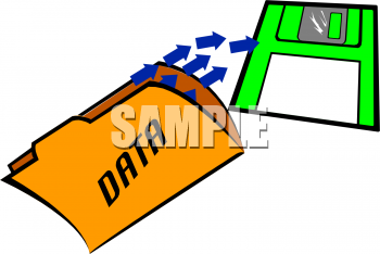 Computer Disk Clip Art Image