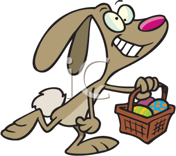 Easter Rabbit Clip Art Image