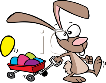 Easter Rabbit Clip Art Image