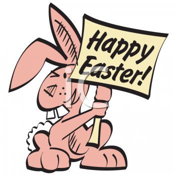 Easter Rabbit Clip Art Image