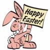 Easter Rabbit Clip Art Image