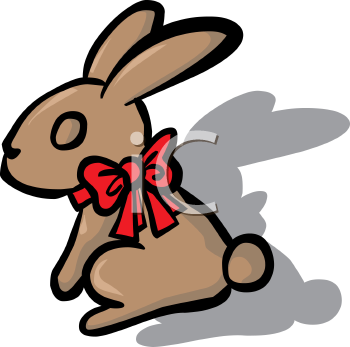 Easter Rabbit Clip Art Image