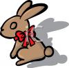 Easter Rabbit Clip Art Image