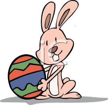Easter Rabbit Clip Art Image
