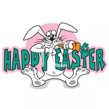 Easter Rabbit Clip Art Image