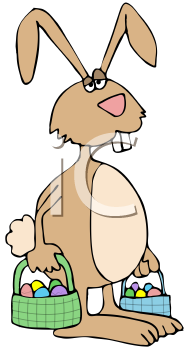 Easter Rabbit Clip Art Image