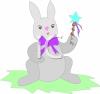 Easter Rabbit Clip Art Image