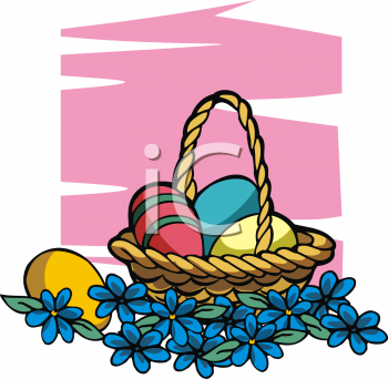Easter Eggs Clip Art Image