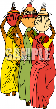 Ethnic People Clip Art Image