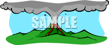 Volcano Clip Art Image