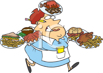 Waitress Clip Art Image