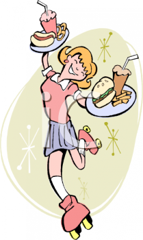 Waitress Clip Art Image