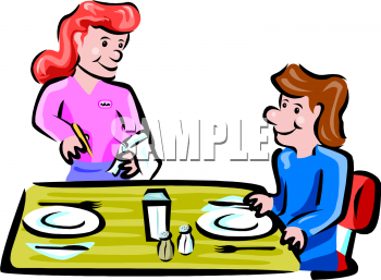 Waitress Clip Art Image