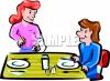 Waitress Clip Art Image
