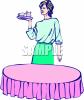 Waitress Clip Art Image