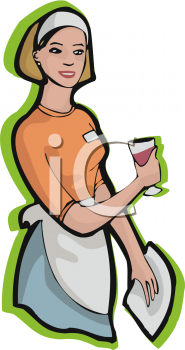 Waitress Clip Art Image