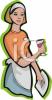 Waitress Clip Art Image