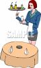 Waitress Clip Art Image